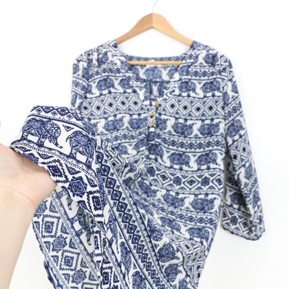 *Ardene Elephant Print Long Sleeve Tunic - Picture 5 of 7